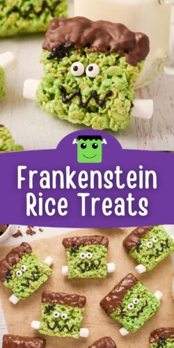 Frankenstein Rice Krispie Treats.