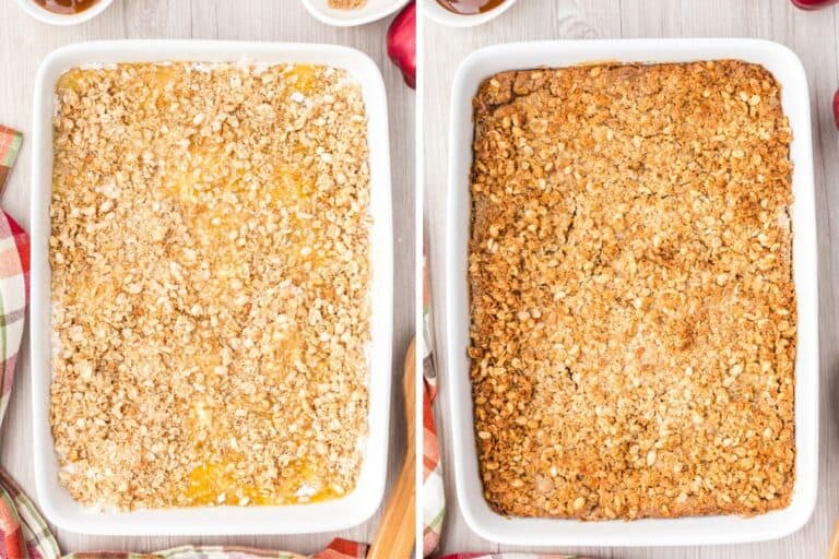 Apple Crisp with Cake Mix (Easy Dump Cake Recipe!)