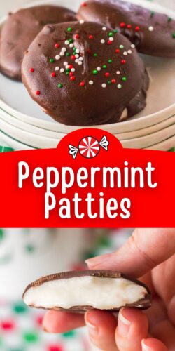 Homemade Peppermint Patties.