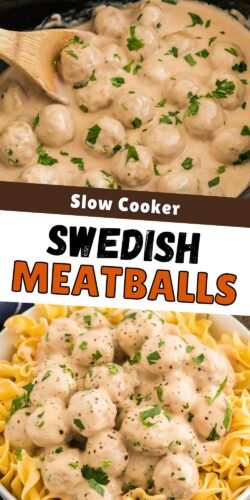 Slow Cooker Swedish Meatballs.