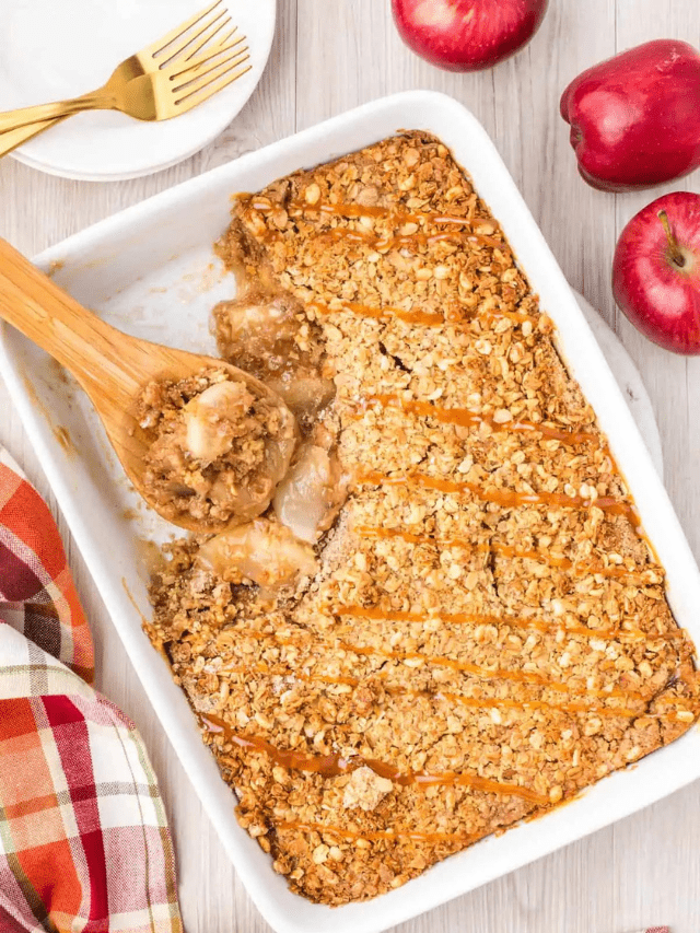 Apple Crisp in 9 x 13 pan.