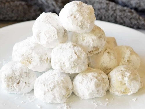 Buttery Pecan Snowball Cookies