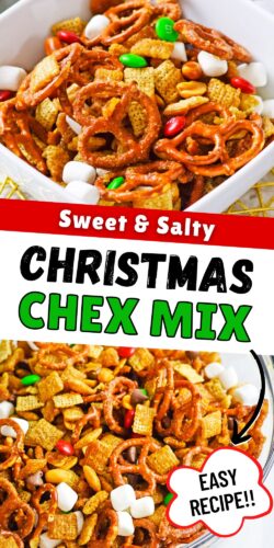 Sweet and Salty Christmas Chex Mix.