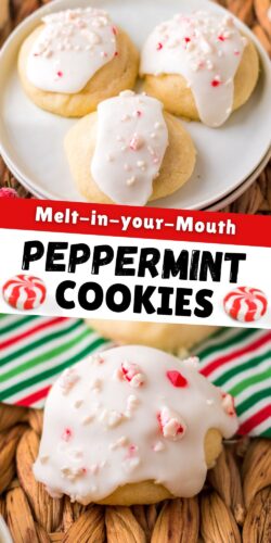 Melt-in-your-mouth peppermint cookies.