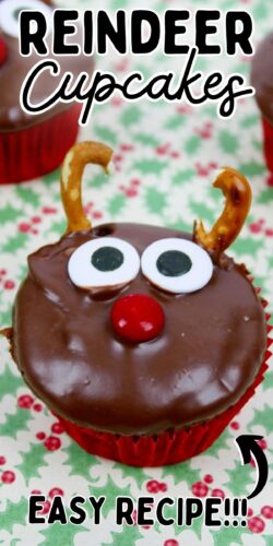 Reindeer Cupcakes; easy recipe.