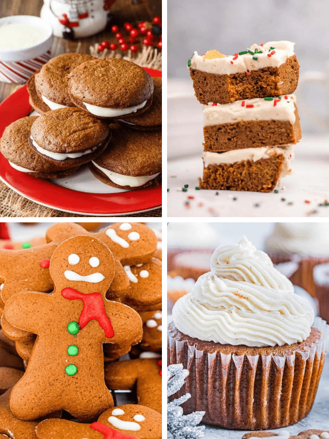 20 Festive Gingerbread Dessert Recipes!