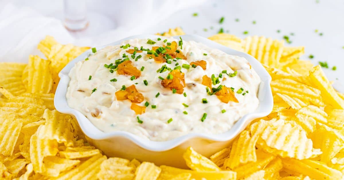 Homemade French Onion Dip Recipe - Crayons & Cravings