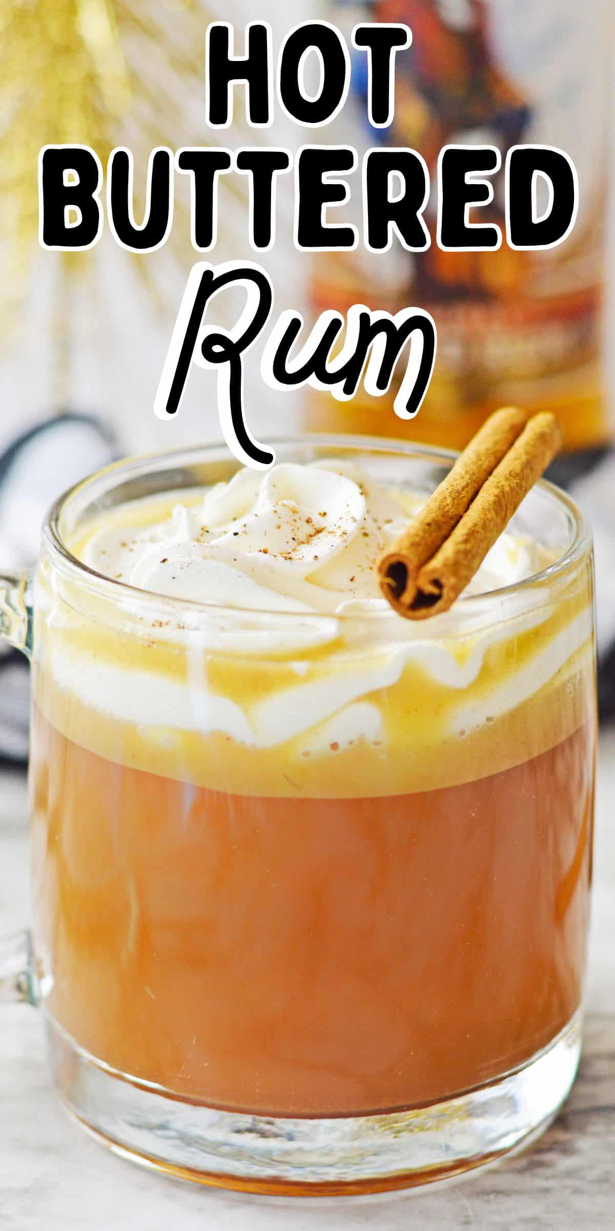 Hot buttered rum.