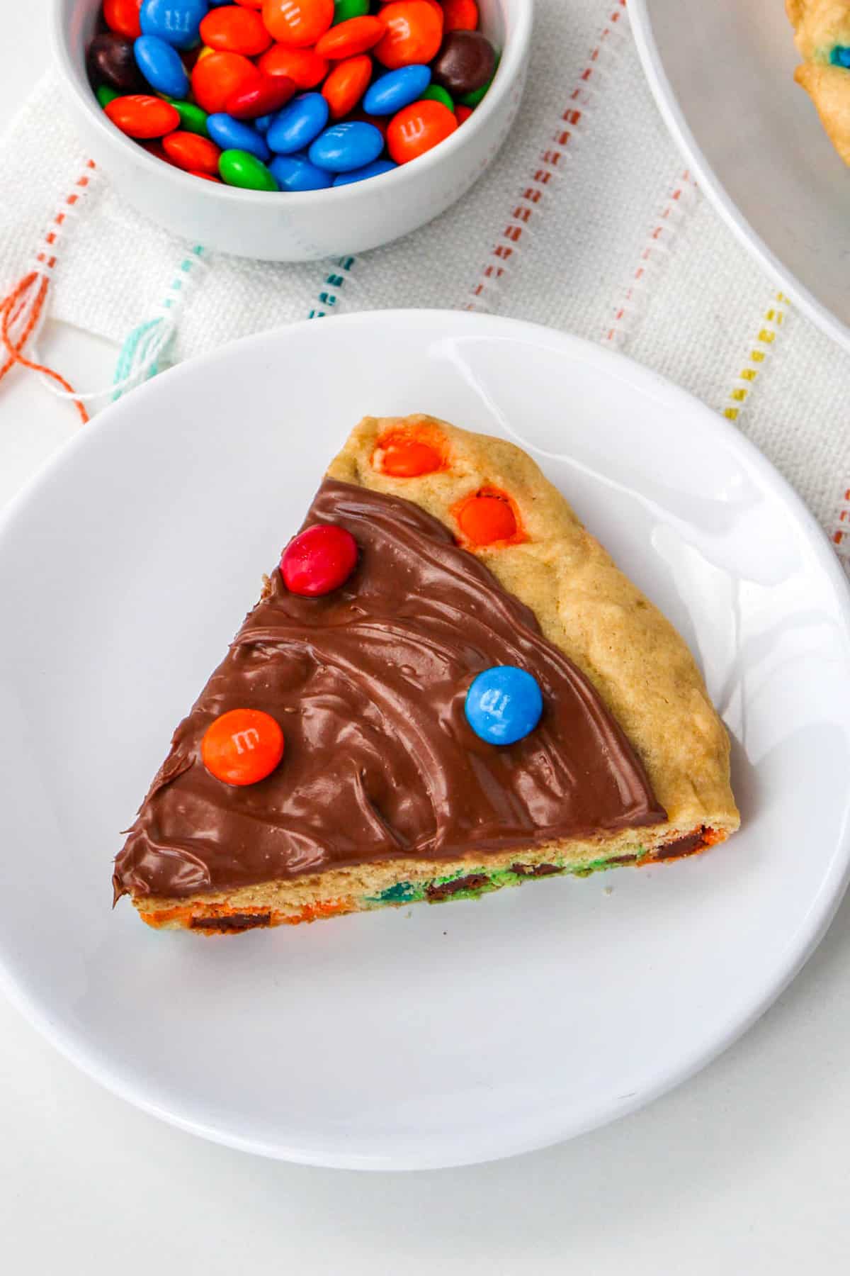 M&M Cookie Pizza (Skillet Cookie Recipe)