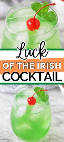 Luck of the Irish Cocktail pin image.