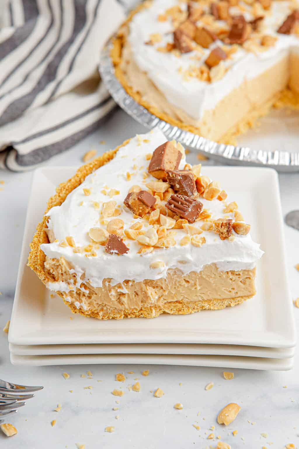 Easy no bake peanut butter pie recipe