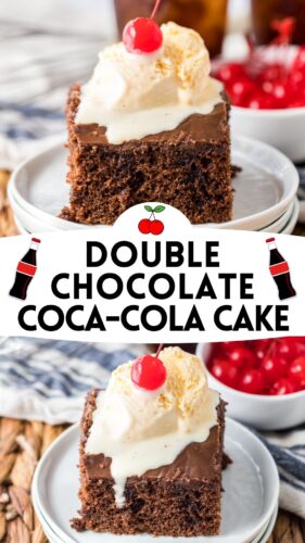 Double chocolate Coca-Cola cake.