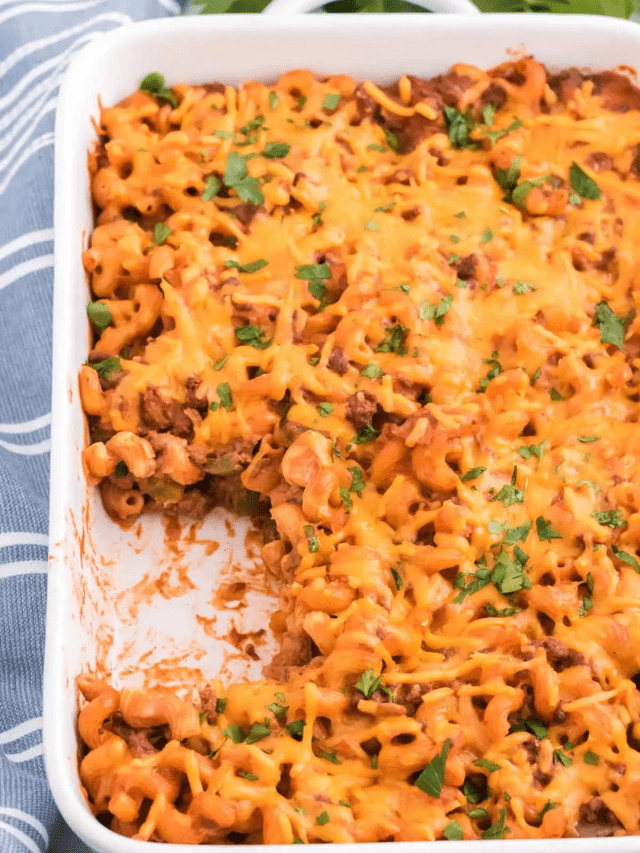 Easy Cheesy Sloppy Joe Casserole