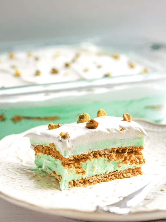 Pistachio Pudding Icebox Cake – No Bake Dessert
