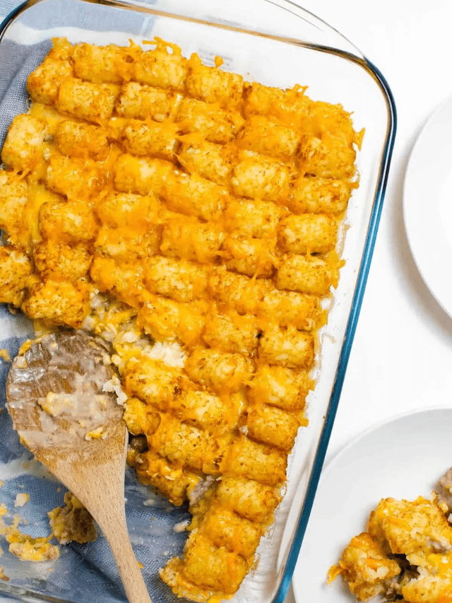 The BEST Tater Tot Casserole Ever!