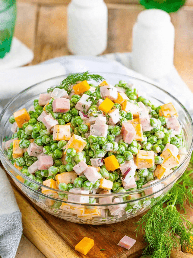 The Best Ham and Pea Salad Recipe!