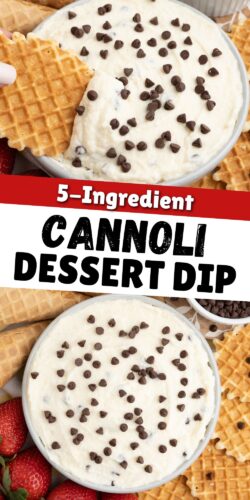 5-ingredient Cannoli Dessert Dip.