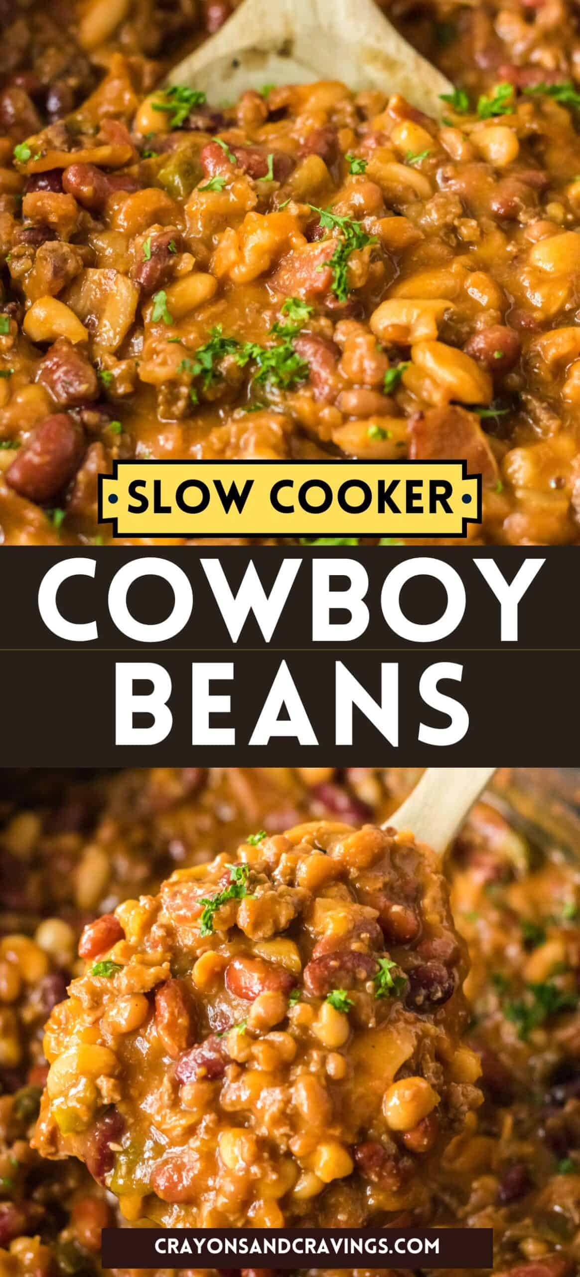 Best Slow Cooker Cowboy Beans Recipe (Calico Beans)