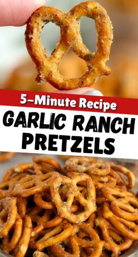 Garlic ranch pretzels; 5 minute recipe!