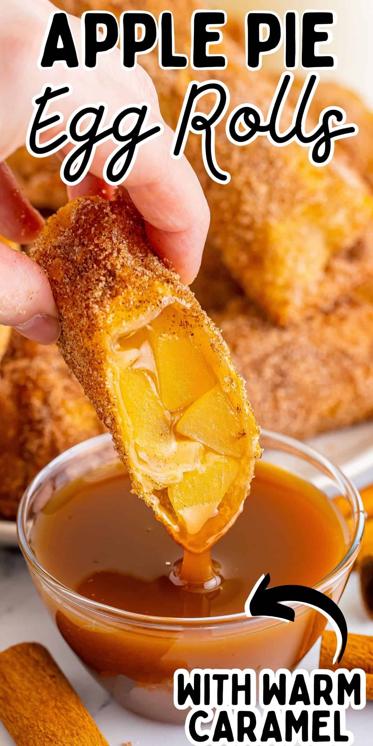 Apple Pie Egg Rolls Deep Fried Air Fryer Or Oven 