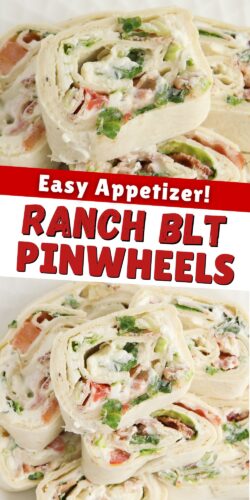 Ranch BLT Pinwheels - easy appetizer!