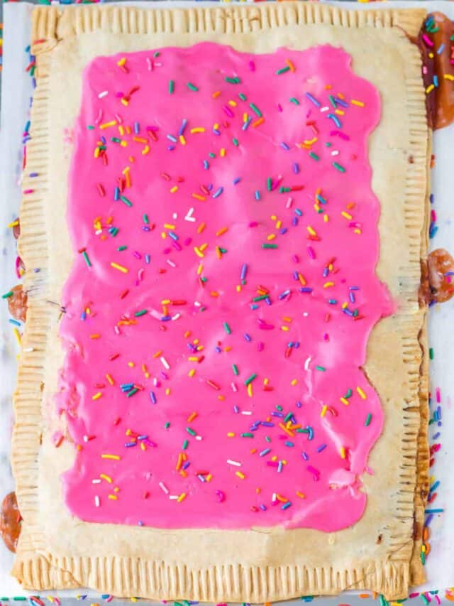 Giant Frosted Strawberry Pop Tart