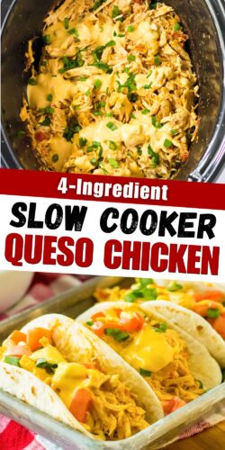 4-Ingredient Slow Cooker Queso Chicken (pin).