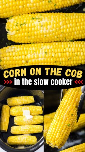 Corn on the cob in the slow cooker pin.