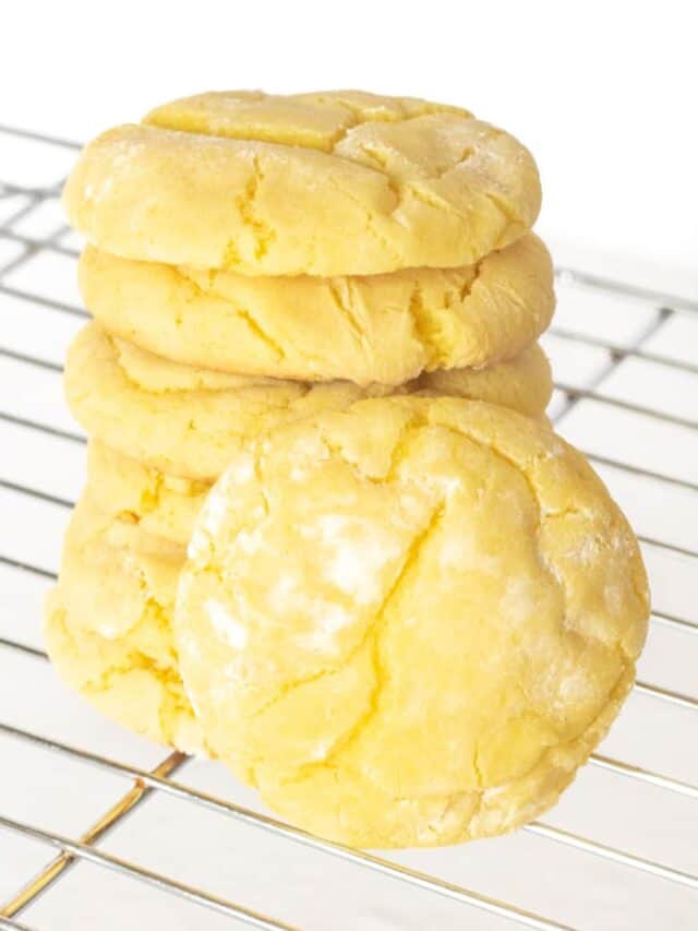Soft Lemon Cake Mix Cookies!