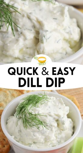 Quick and easy dill dip pin.