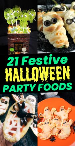 12 Festive Halloween Party Foods Pin.
