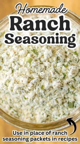 Homemade Ranch Seasoning: Use in place of ranch seasoning packets in recipes!