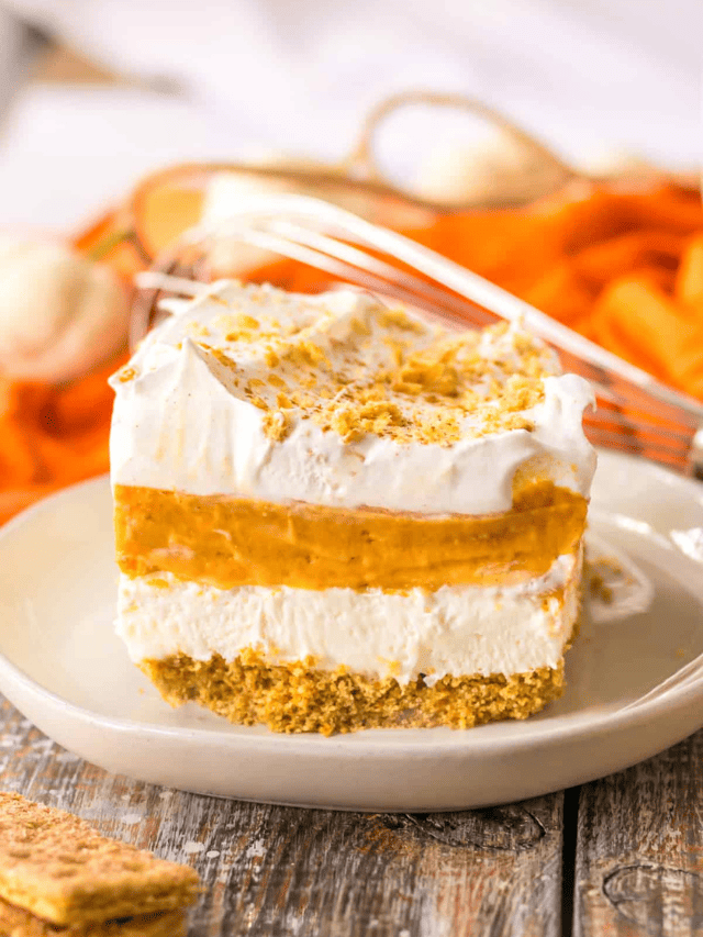 No Bake Pumpkin Lush (easy fall dessert recipe)