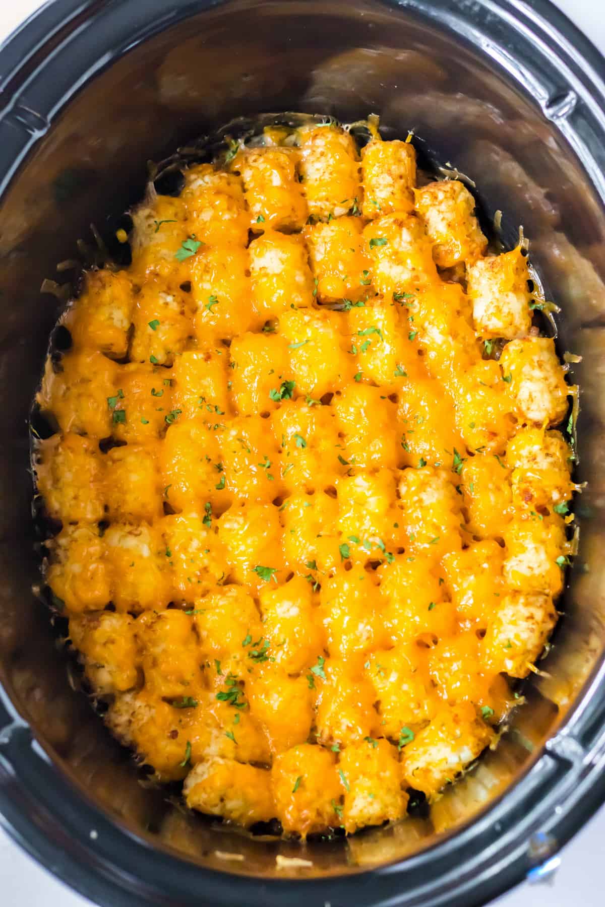 Crock Pot Chicken Tater Tot Casserole - The Country Cook