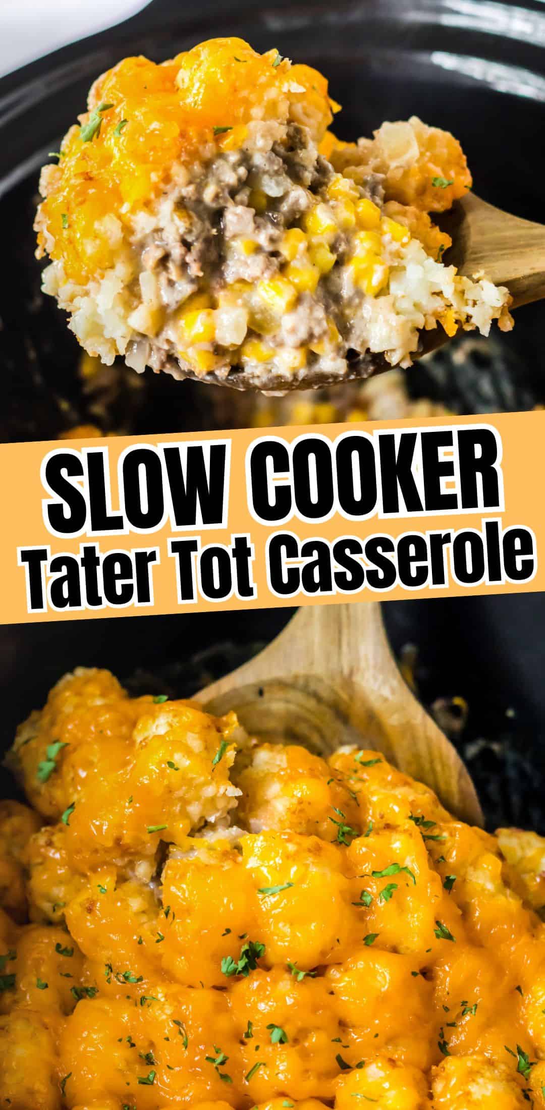 Slow Cooker Tater Tot Casserole (Easy Crock Pot Recipe)