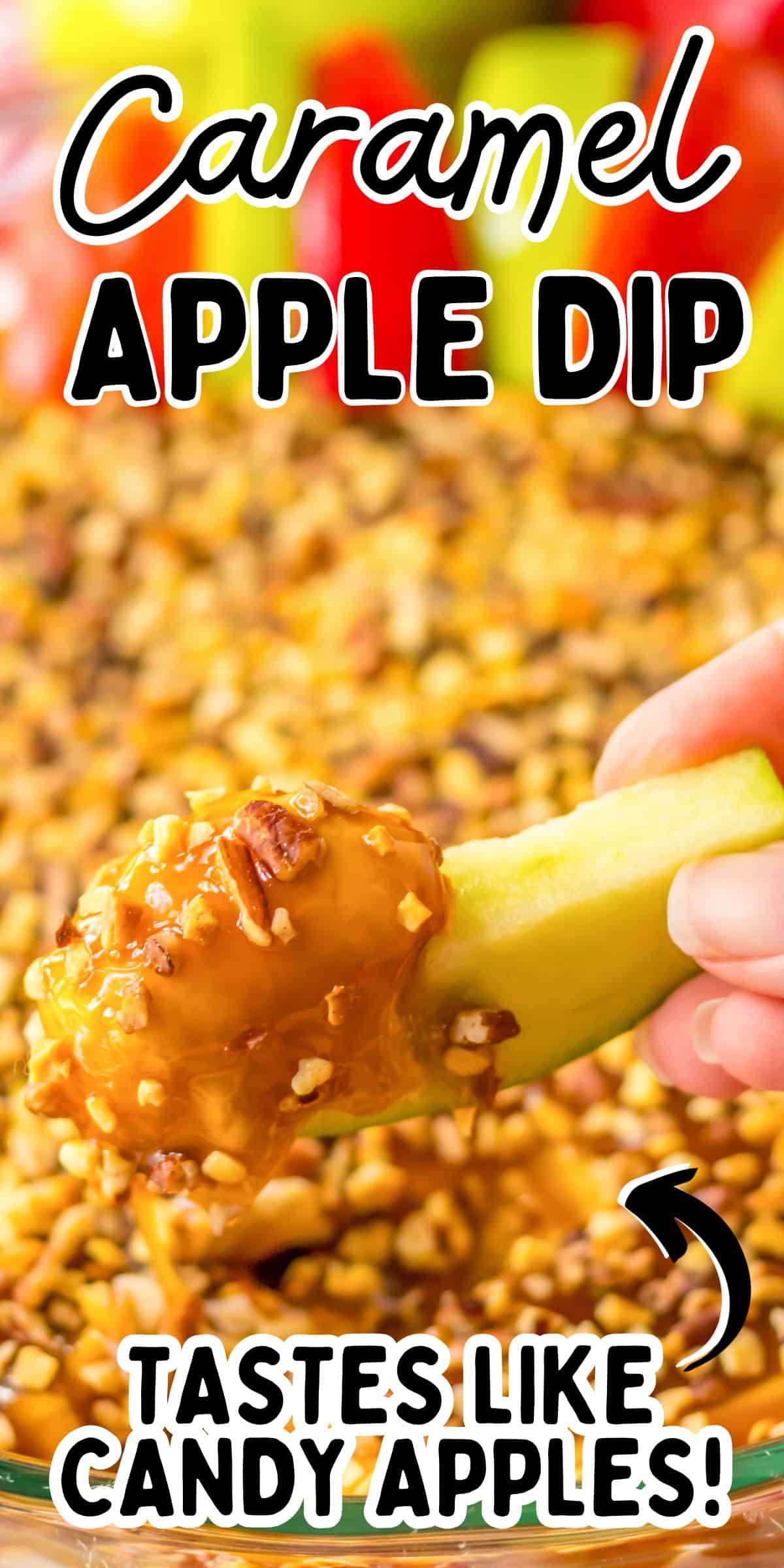 Cream Cheese Caramel Apple Dip Recipe (Only 4 Ingredients!)
