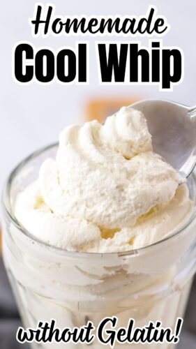 Homemade Stabilized Whipped Cream (Cool Whip Substitute)