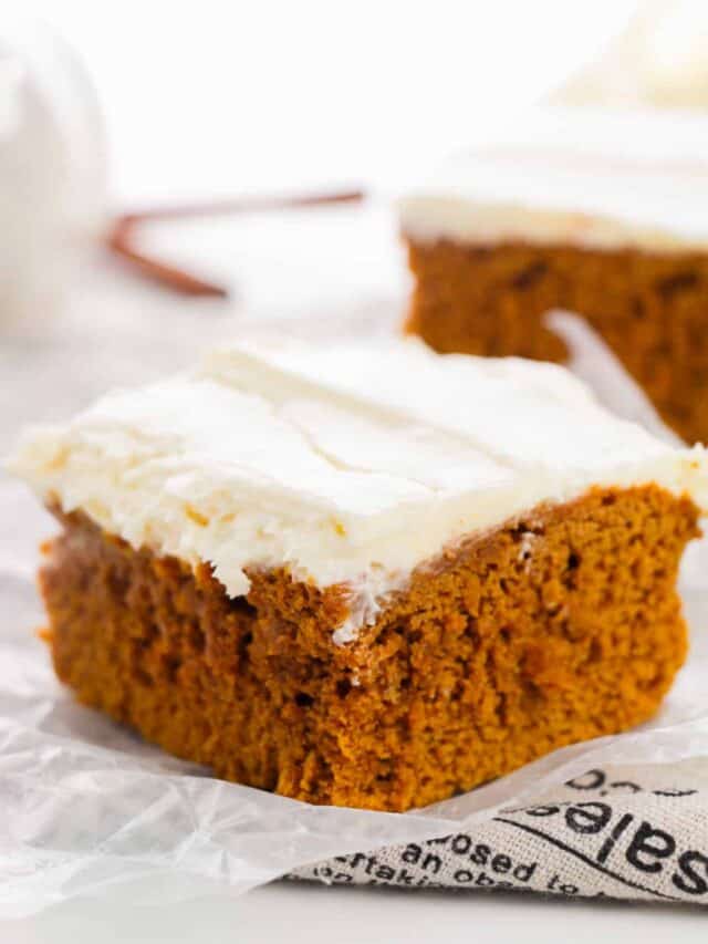 2 Ingredient Pumpkin Cake – easiest fall dessert ever!