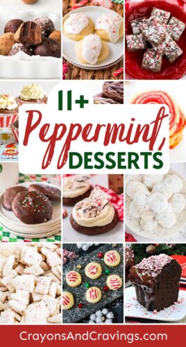 11+ Peppermint Desserts Pin.
