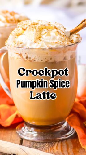 Crockpot pumpkin spice latte pin.