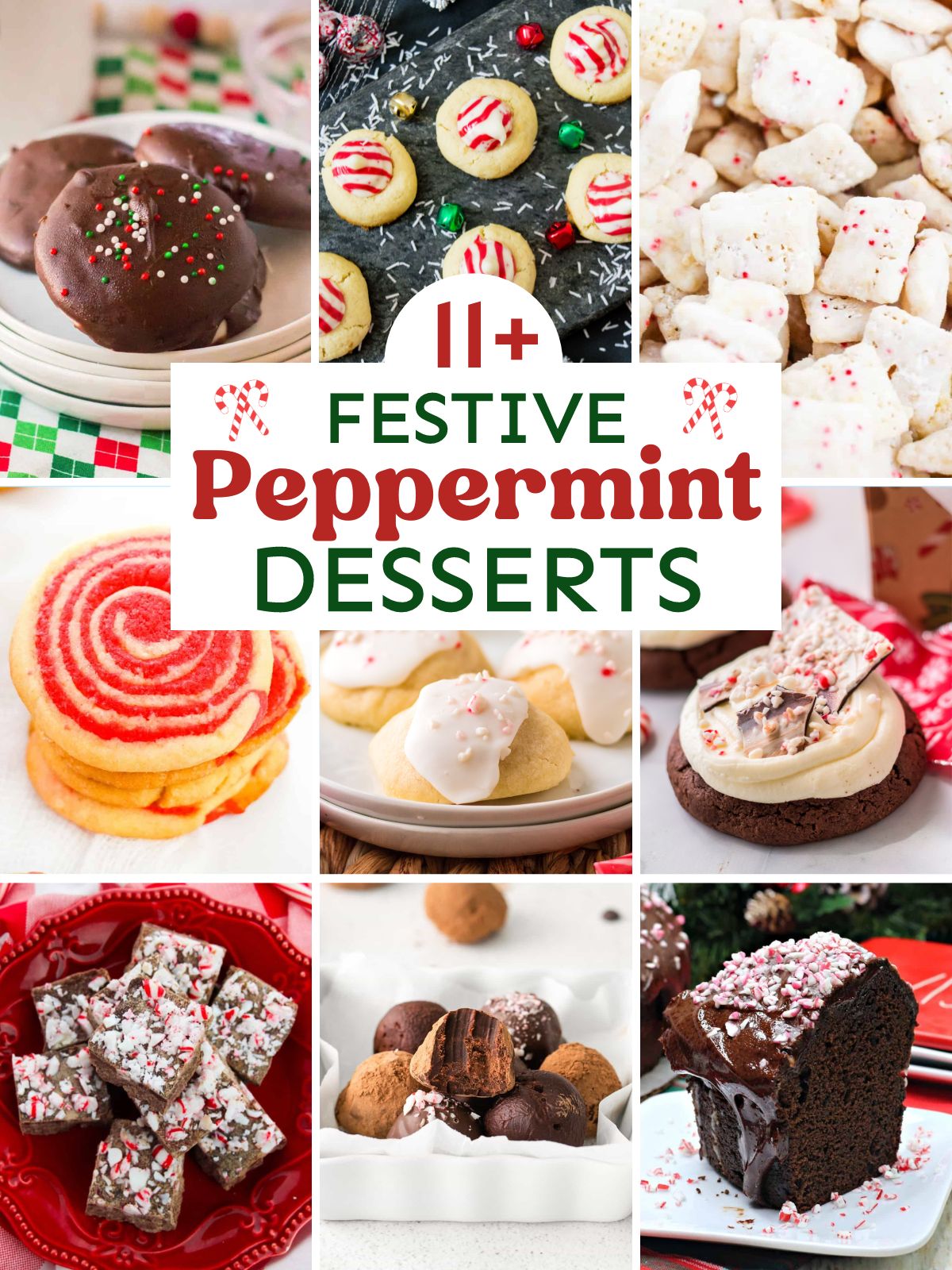 11+ Festive Peppermint Desserts.
