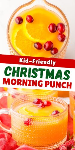 Kid-Friendly Christmas Morning Punch Pin.
