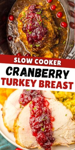 Slow Cooker Cranberry Turkey Breast pin.