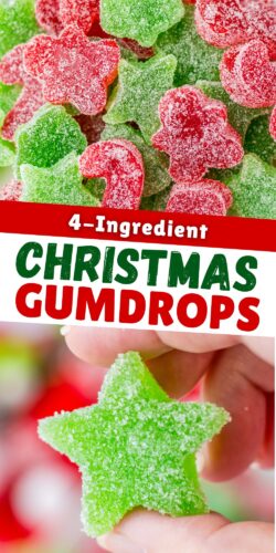 4-ingredient Christmas Gumdrops pin.
