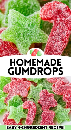 Homemade Gumdrops - Easy 4-ingredient Recipe Pin.