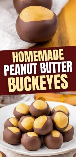 Homemade Peanut Butter Buckeyes Pin.