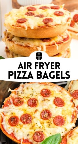 Air Fryer Pizza Bagels Pin.
