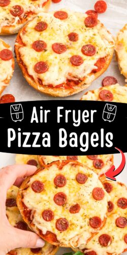 Air Fryer Pizza Bagels Pin.