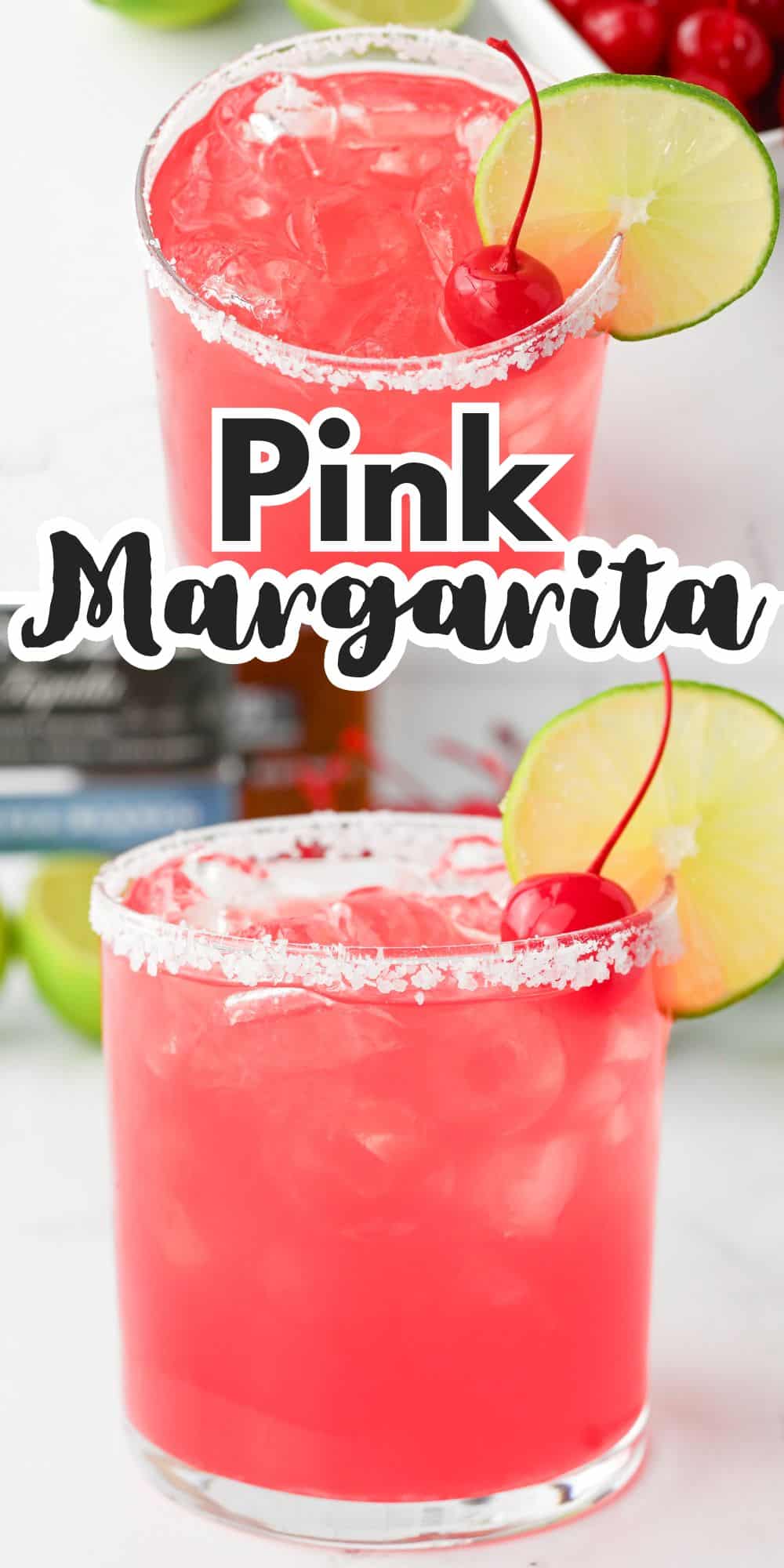 Pink Margarita (Easy Pink Tequila Cocktail Recipe)
