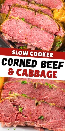 Slow Cooker Corned Beef and Cabbage pin.
